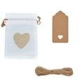 thumbnail image 1 of YOHAVEN Linen Gift Bags 25 Pack, 4"x6" Rustic Drawstring Pouches with Tags Rope, Wedding Favors Christmas Jewelry Storage Holiday Party Packaging, 1 of 2