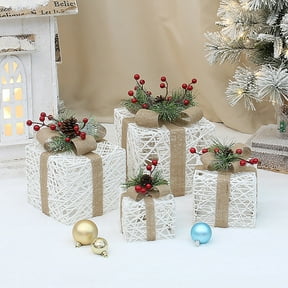 3 ft. LED Stacking Gift Boxes Porch Decor for Christmas - Walmart.com