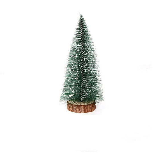 YOHAVEN Mini Christmas Tree Decorations 4" 6" 8" 10" 12", Small White Cedar Tabletop Xmas Trees for Desk Shelf Mantle Holiday Village Winter Decor