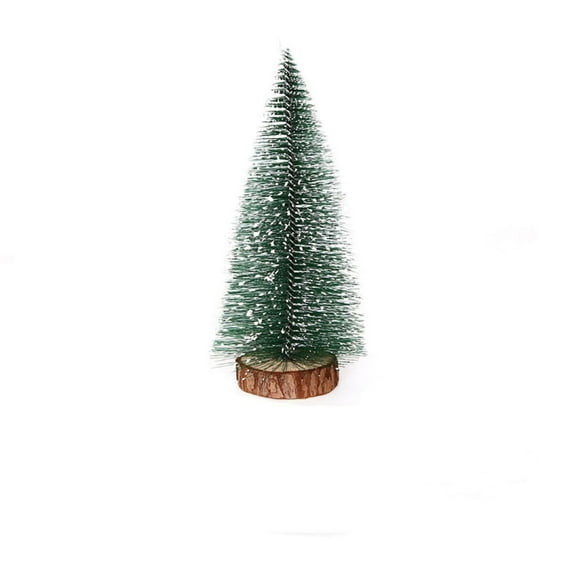 YOHAVEN Mini Christmas Tree Decorations 4" 6" 8" 10" 12", Small White Cedar Tabletop Xmas Trees for Desk Shelf Mantle Holiday Village Winter Decor