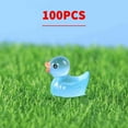 thumbnail image 1 of YOHAVEN Mini Duck Figurines, 100PCS Colorful Luminous Resin Duckling Ornaments, Fairy Garden Miniatures DIY Crafts for Aquarium Potted Plant Desktop Holiday Party Decor, 1 of 4