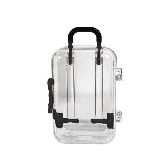 YOHAVEN Mini Plastic Suitcase Jewelry Candy Box, Travel Decorative Storage for Wedding Party, Home Table Ornament, Small Trinket Display Decor