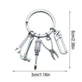 thumbnail image 1 of YOHAVEN Miniature Tool Pendant Keychain, Saw Screwdriver Wrench Drill Keyring for Handyman Dad Garage Workshop DIY Craft Accessories Gift Decoration, 1 of 5