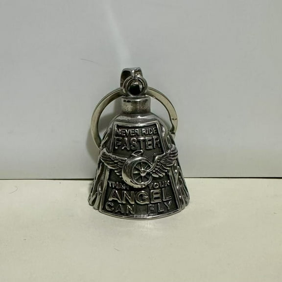 YOHAVEN Motorcycle Rider Alloy Bell Ornament, Unique Protective Gift for Biker Accessories, Decorative Motorcycle Charm for Road Trips and Garage Display
