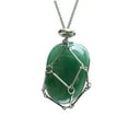 thumbnail image 1 of YOHAVEN Natural Crystal Mesh Pocket Pendant Necklace, Adjustable Chain Cage Jewelry for Gemstones Women Men Birthday Anniversary Holiday Gift, 1 of 5