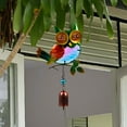 thumbnail image 1 of YOHAVEN Owl Iron Glass Wind Chime, Outdoor Garden Courtyard Hanging Decor with Harmonic Tones for Patio Porch Balcony, Nature Inspired Home Decoration Gift, 1 of 9