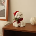 thumbnail image 1 of YOHAVEN Plush Christmas Figurines Snowmen Santa Claus Reindeer Bear Tree Ornaments Holiday Decorations for Home Party Display Front Door Christmas Decorations Winter Decor, 1 of 6