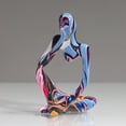 thumbnail image 1 of YOHAVEN Resin Abstract Statue Figurine European Graffiti Sculpture Art Ornament Modern Resin Decor for Living Room Office Table Desktop Decoration, 1 of 4