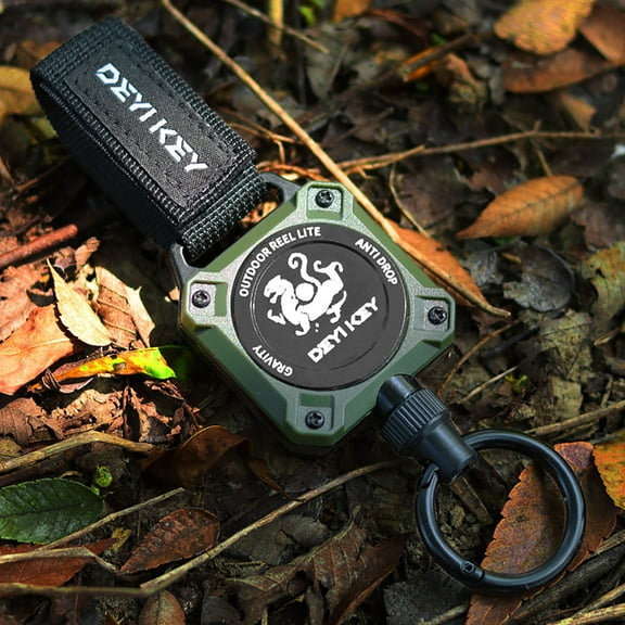 YOHAVEN Retractable Steel Rope Keychain With Clip, Heavy Duty Stretchable Key Ring Holder For Men Women Office Work Travel ID Badge Tools Wallet Keys