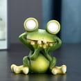 thumbnail image 1 of YOHAVEN Solar Frog Garden Statue Outdoor Resin Animal Figurine Solar Powered Decorative Light for Patio Porch Lawn Pathway Yard Decorations Gift, 1 of 7