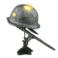 thumbnail image 1 of YOHAVEN Retro War Lamp Table Light, Resin Statue with WWII Helmet Bayonet, Battery Operated Military Decor for Desk Living Room Gift Decoration, 1 of 7