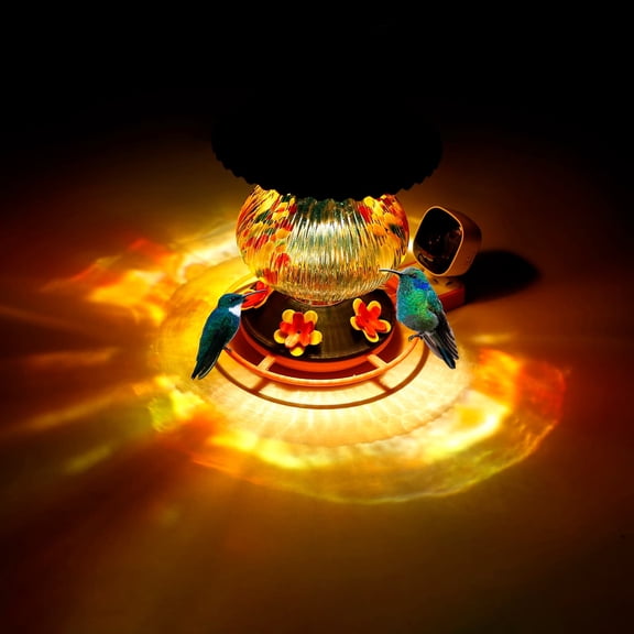 YOHAVEN Solar Powered Bird Feeder Camera 1080p With AI Species Detection, Night Vision, App Streaming, Weatherproof Outdoor Recording, Self‑Sustaining Solar Power, For Backyard Wildlife Monitoring