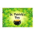 thumbnail image 1 of YOHAVEN St Patrick's Day Flags Banner, Double Printed Shamrocks Luck Green Yard Sign Poster Decorations for Garden Patio Home Party Irish Holiday Celebration, 1 of 5
