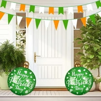 YOHAVEN St. Patrick’s Day Inflatable Hanging Decoration Yard Lawn Porch Garden Outdoor Party Shamrock Holiday Celebration Decor Green White