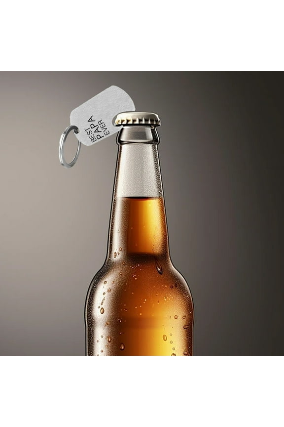 Stainless Steel Beer Bottle Opener Keychain Portable Pocket Tool Outdoor Picnic Party Camping Bar Beverage Accessories Gift