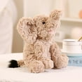 thumbnail image 1 of YOHAVEN Stuffed Soft Huggable Elephant Plush Toy, Cute Cuddly Gift for Birthday Bedtime Snuggle, Decorative Plush for Living Room Bedroom Gift Display, 1 of 2