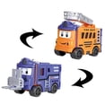 thumbnail image 1 of YOHAVEN Transforming Construction Car Toys Flip Pull Back Vehicles Forklift Ladder Fire Truck Bulldozer Missile Vehicle Educational Playset Party Favors for Birthday Christmas Holiday Gift, 1 of 2