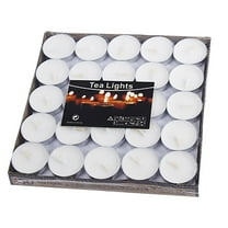 YOHAVEN Unscented Tealight Candles 50 Pack White Paraffin Wax, 4 Hour Long Lasting Votive Tea Lights for Weddings Anniversaries Christmas Valentine’s Day Emergency Decor
