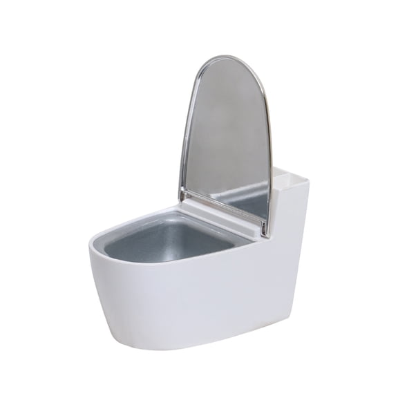 YOHAVEN Wall-Mounted or Tabletop Ashtray with Lid, Bathroom & Living Room Smoking Accessory, Odor-Control Ashtray for Home & Office Use, Easy-to-Clean Removable Stainless Steel Interior