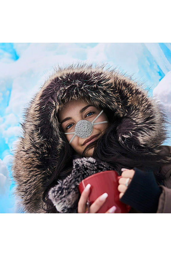 Woven Yarn Nose Mask for Winter Warmth Wind Cold Resistance Outdoor Activities Snowboarding Motorcycling Hiking Festival Gear Christmas Decorations Outdoor Cold Weather Accessories