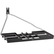 YOHKOH 4FT Heavy Duty Drag Harrow & Driveway Grader - 50 LB Tow Behind Landscape Rake for Lawn Leveling - Steel Power Rake for ATV, UTV, Tractor & Mower