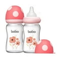 thumbnail image 1 of YOHKOH New Born Baby Glass Feeder Bottles,6oz Baby Bottle Glass Red,2pk, 1 of 9