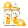 thumbnail image 1 of YOHKOH Anti-Colic Baby Bottle Yellow,PPSU,Mushroom Cap,Wide-bore,for Toddler Infant,8.8ounce,2pcs, 1 of 8