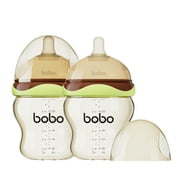 YOHKOH Baby Bottles - Newborn Wide Neck Baby Bottles,Slow Nipple,Green,6oz/180ml,2pc