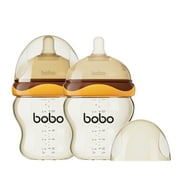 YOHKOH Baby Bottles - Newborn Wide Neck Baby Bottles,Slow Nipple,Orange, 6oz/180ml,2pk