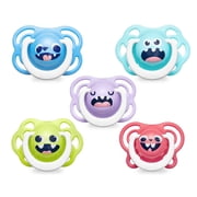 YOHKOH Baby Pacifier,BPA Free Silicone Pacifiers, for 0-6m+,Unisex, 5 Pack