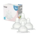 thumbnail image 1 of YOHKOH Natural Flow Wide-Neck Baby Silicone Bottle Nipple,Variable Flow,9m+,4pk, 1 of 7
