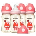 thumbnail image 1 of YOHKOH PPSU Baby Bottles Red,Mushroom Cap,Medium Flow Nipple,8.8 ounce,Wide-neck Bottle,4pc, 1 of 10