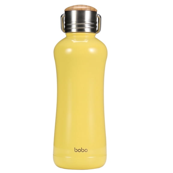 YOHKOH Vacuum Insulated Water Bottles,Stainless Steel Thermos,11.8oz,Yellow