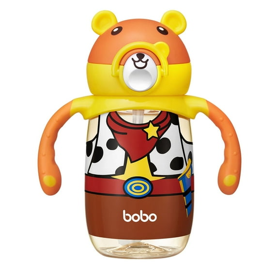 YOHKOH Weighted Straw Cups,With Handle Sippy Cup for Toddlers,6-12m+,(9oz/260ml,Yellow)