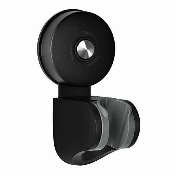 YOHOM Shower Head Holder Suction Cup Handheld Shower Head Bracket Vacuum Suction Showerhead Holder Adjustable Bidet Spray Holder Wall Mount Shower Wand Holder for Kid Stainless Steel Matte Black