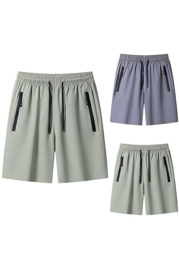 Men's 2026 Quick Dry Stretch Shorts Active Cool Summer Shorts Lightweight Gym Casual Shorts Gray XL