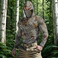 thumbnail image 1 of YOIAVAIOY Men's Outdoor Sun Hoodie Camo Complete Maskage with Hood and Face Mask, UPF50+ Protection, Airy Fabric for Hiking, Camping and Backpacking Camouflage XXXL, 1 of 10