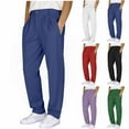 thumbnail image 1 of YOIAVAIOY Mens Golf Pants Stretch Relaxed Fit Sweat Pant Lightweight Casual Straight Leg Dress Pant with Pockets Red XXL, 1 of 7