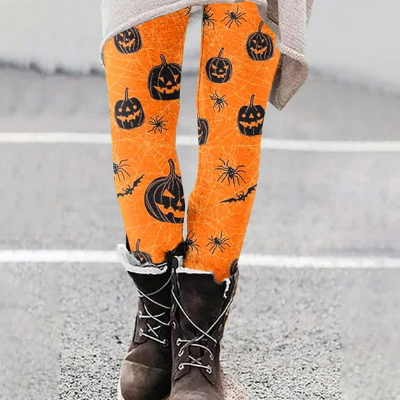 YOIAVAIOY Running Pants for Women High Waist Buttery Soft Leggings Stretch Workout Athletic Compression Tights Halloween Costume Legging Multicolor#1 M