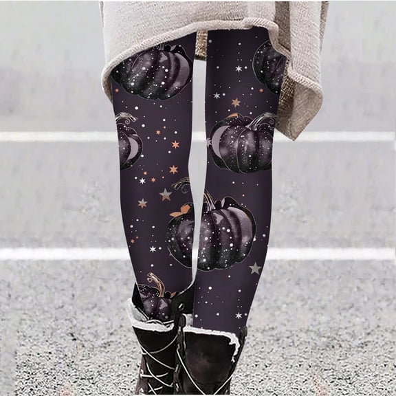 YOIAVAIOY Running Pants for Women High Waist Buttery Soft Leggings Stretch Workout Athletic Compression Tights Halloween Costume Legging Black S