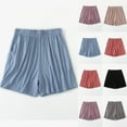 thumbnail image 1 of YOIAVAIOY Sleep Shorts for Women Comfy Modal Lounge Shorts Elastic Waist Loose Pajama Shorts Athletic Yoga Shorts Purple M, 1 of 8