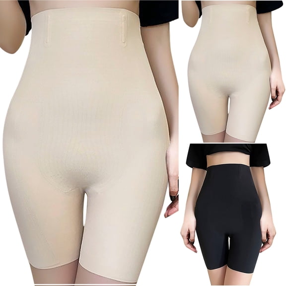 YOIAVAIOY Women Girdle Waist Shapewear Plus Size Butt Lifter Tummy Slimmer Body Shaper Waist Seamless Bottoms Black XXXL