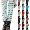 thumbnail image 1 of YOIAVAIOY Women's Christmas Leggings Wine Glass Print Tights Stretchy High Waisted Yoga Pants Buttery Soft Milk Silk Legging Multicolor XL, 1 of 6
