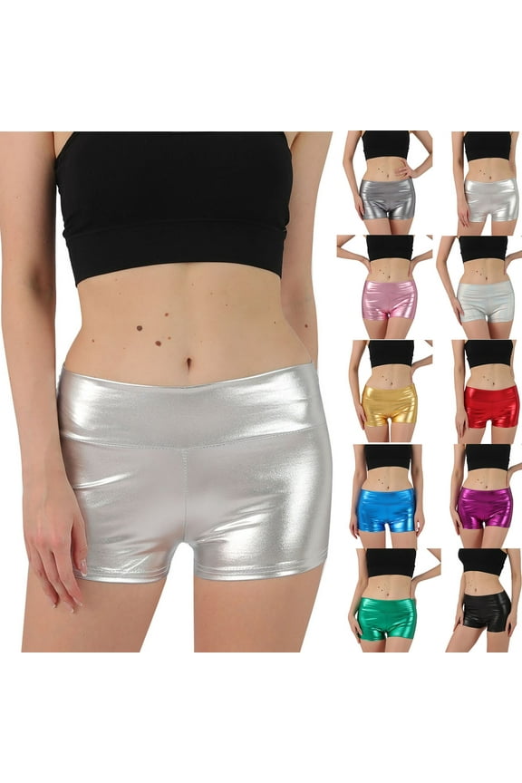 Women's Fashion Booty Shorts Lightweight High Waisted Casual Bottoms