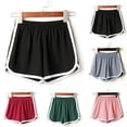 thumbnail image 1 of YOIAVAIOY Women's Running Athletic Shorts Sport Workout Gym Casual Dolphin Shorts Lightweight Tennis Bottoms Black L, 1 of 5