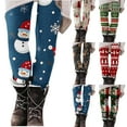 thumbnail image 1 of YOIAVAIOY Womens Novelty Print Leggings High Waisted Stretch Casual Yoga Pants Christmas Holiday Tights Xmas Gifts for Her Multicolor L, 1 of 6