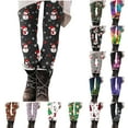 thumbnail image 1 of YOIAVAIOY Womens Ugly Christmas Leggings High Waist Novelty 3D Print Tights Buttery Soft Casual Xmas Party Bottoms Multicolor XL, 1 of 6