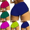 thumbnail image 1 of YOIAVAIOY Yoga Shorts for Women Ribbed Seamless Short Leggings High Waisted Workout Gym Yoga Pants Summer Loungewear Bottoms Purple S, 1 of 6