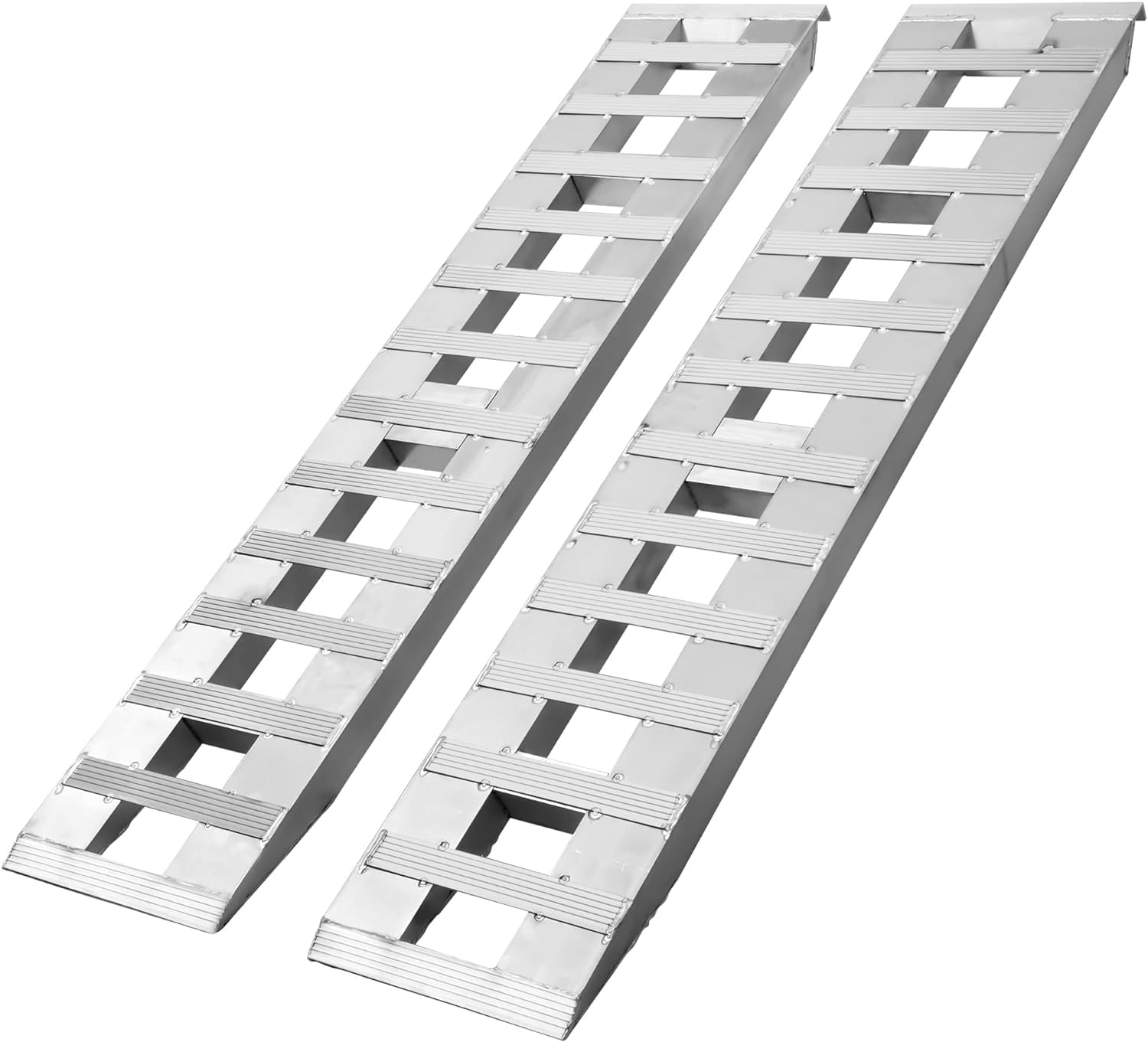 YOJFOTOOU. 2pcs 6000lbs 60" x 12" Aluminum Trailer Ramps, Loading Ramps