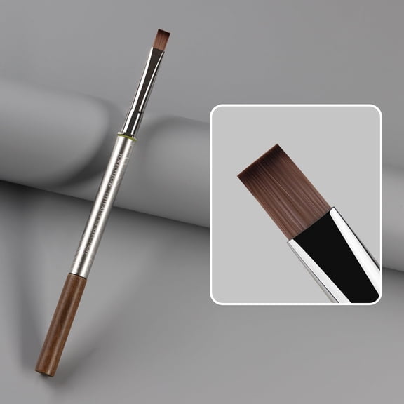 YOKEFELLOW EliteAlly Nail Art Brush EA04 Long Round 13mm Lengthen Oval Nail Brush for Builder Gel & Polygel and Dual Form Smooth Application , Professional Nail Art Tool( EA04 ROUND-L )